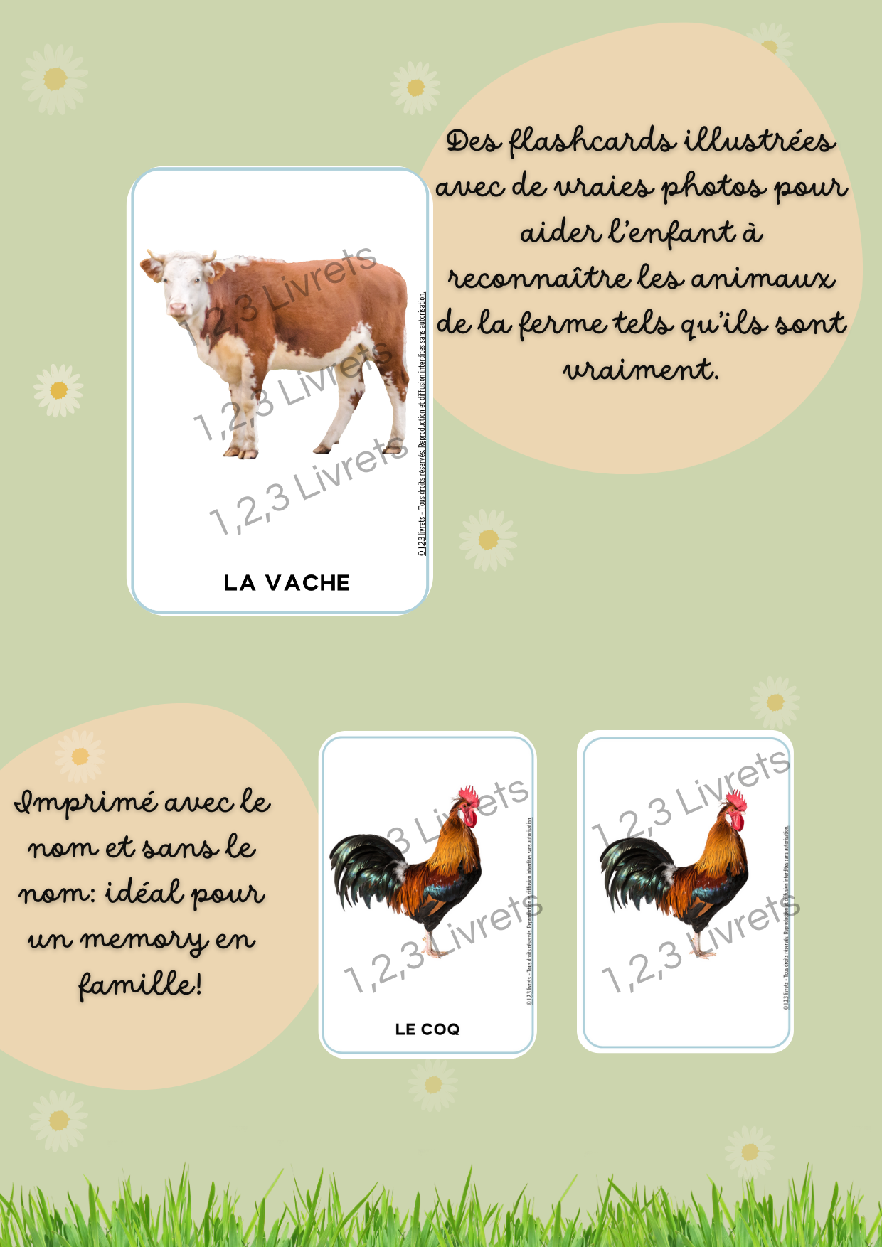 FLASHCARDS Animaux de le ferme