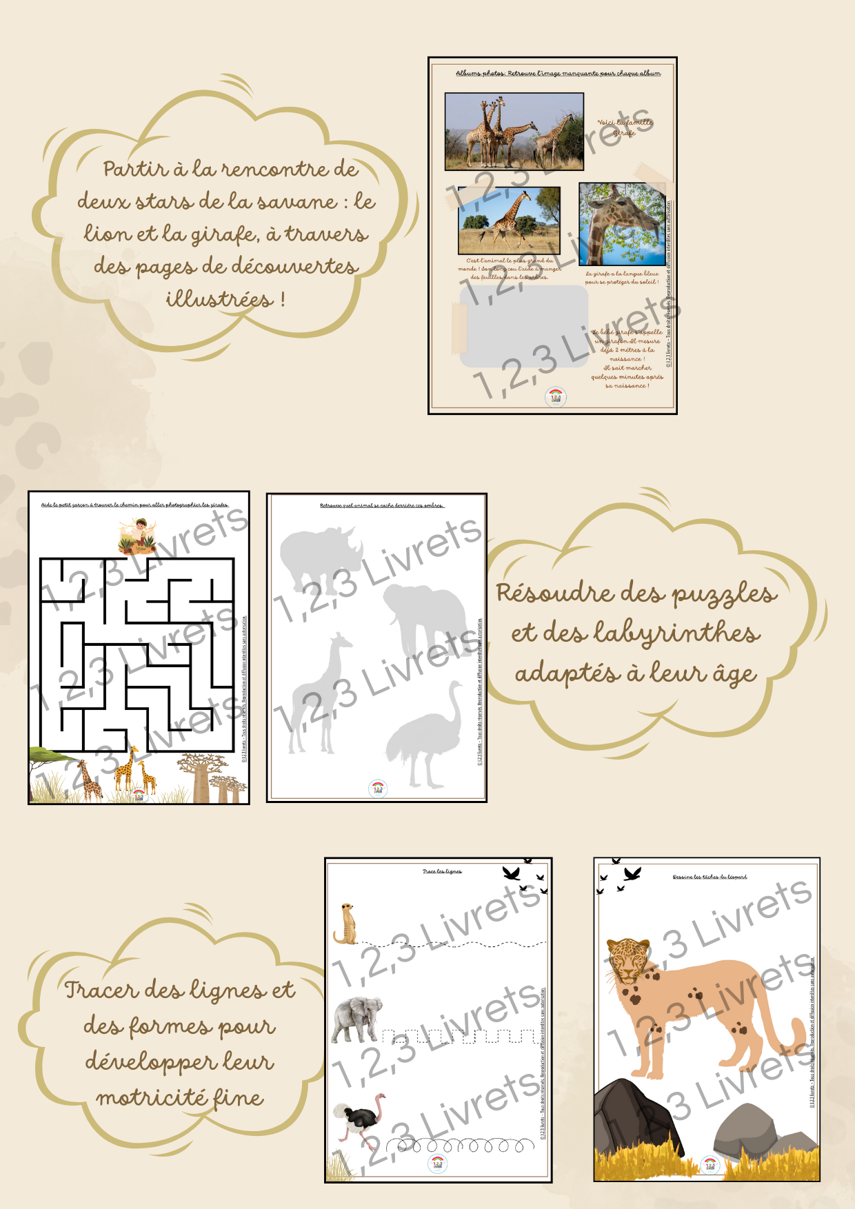 Les animaux de la Savane