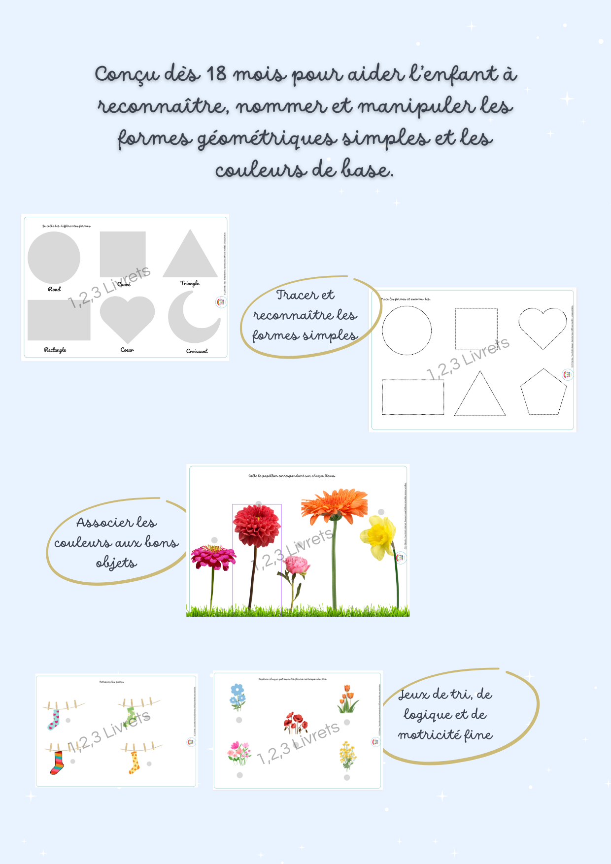Mon 1 er Busy Book - les couleurs et les formes