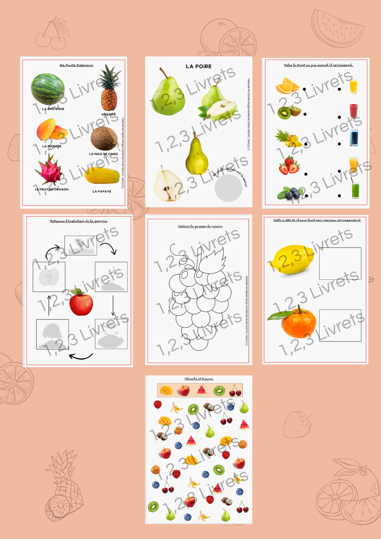 Les fruits - Livret XL