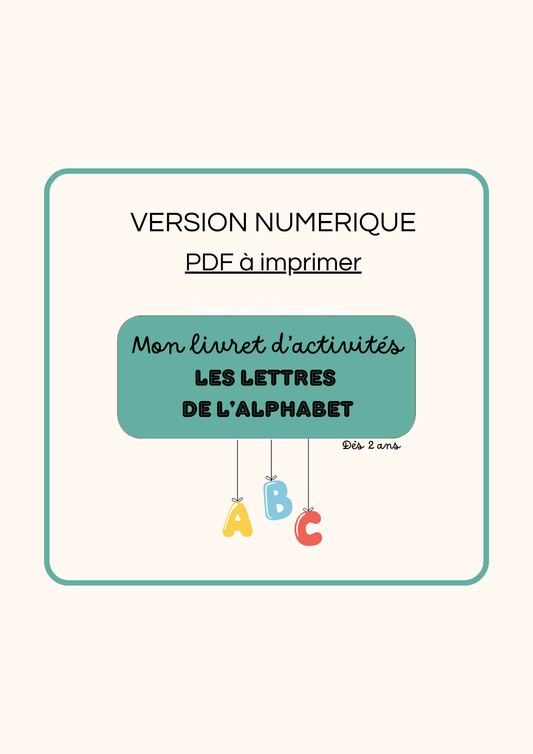 Les lettres de l'alphabet - PDF