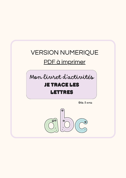 Je trace les lettres de l'alphabet - PDF