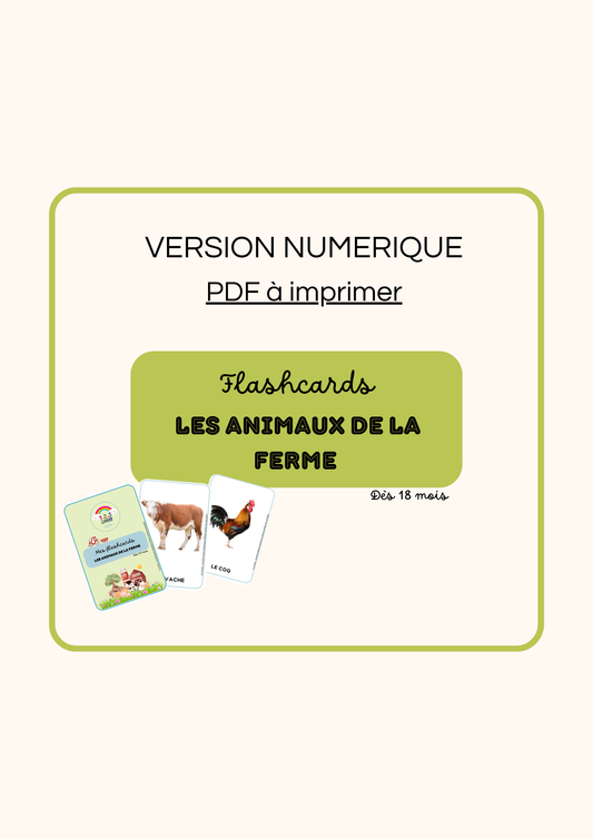 FLASHCARDS Animaux de le ferme - PDF