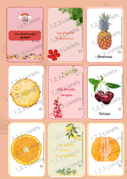 FLASHCARDS - Les fruits