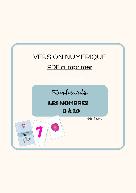 FLASHCARDS - Les Nombres - PDF